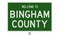 Highway sign for Bingham County