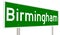 Highway sign for Birmingham Alabama