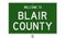 Highway sign for Blair County