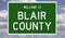 Highway sign for Blair County