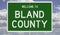 Highway sign for Bland County