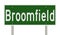 Highway sign for Broomfield Colorado