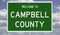 Highway sign for Campbell County