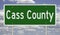 Highway sign for Cass County Nebraska