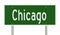 Highway sign for Chicago Illinois