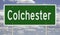 Highway sign for Colchester Vermont