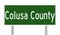 Highway sign for Colusa County California