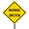 Highway sign for Covid variant Omicron