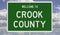 Highway sign for Crook County