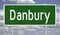 Highway sign for Danbury