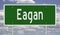 Highway sign for Eagan Minnesota