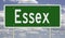 Highway sign for Essex