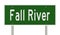Highway sign for Fall River Massachusetts