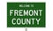 Highway sign for Fremont County