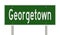 Highway sign for Georgetown