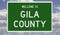 Highway sign for Gila County