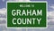 Highway sign for Graham County