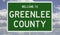 Highway sign for Greenlee County