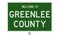 Highway sign for Greenlee County