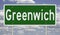 Highway sign for Greenwich