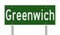 Highway sign for Greenwich