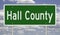 Highway sign for Hall County Nebraska