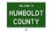 Highway sign for Humboldt County
