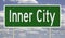 Highway sign for Inner City