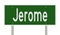 Highway sign for Jerome
