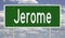 Highway sign for Jerome