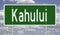 Highway sign for Kahului