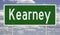 Highway sign for Kearney Nebraska