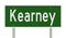 Highway sign for Kearney Nebraska