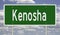 Highway sign for Kenosha Wisconsin