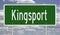 Highway sign for Kingsport Tennessee