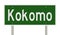 Highway sign for Kokomo