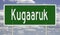 Highway sign for Kugaaruk Nunavut Canada