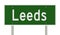 Highway sign for Leeds