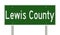 Highway sign for Lewis County