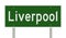 Highway sign for Liverpool