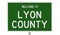 Highway sign for Lyon County