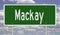 Highway sign for Mackay