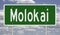 Highway sign for Molokai