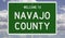 Highway sign for Navajo County