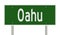 Highway sign for Oahu