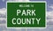 Highway sign for Park County