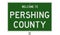 Highway sign for Pershing County