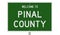 Highway sign for Pinal County