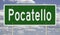 Highway sign for Pocatello Idaho