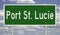 Highway sign for Port St. Lucie Florida